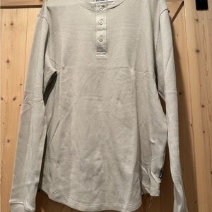 Eddie Bauer Cream Cotton Blend Top